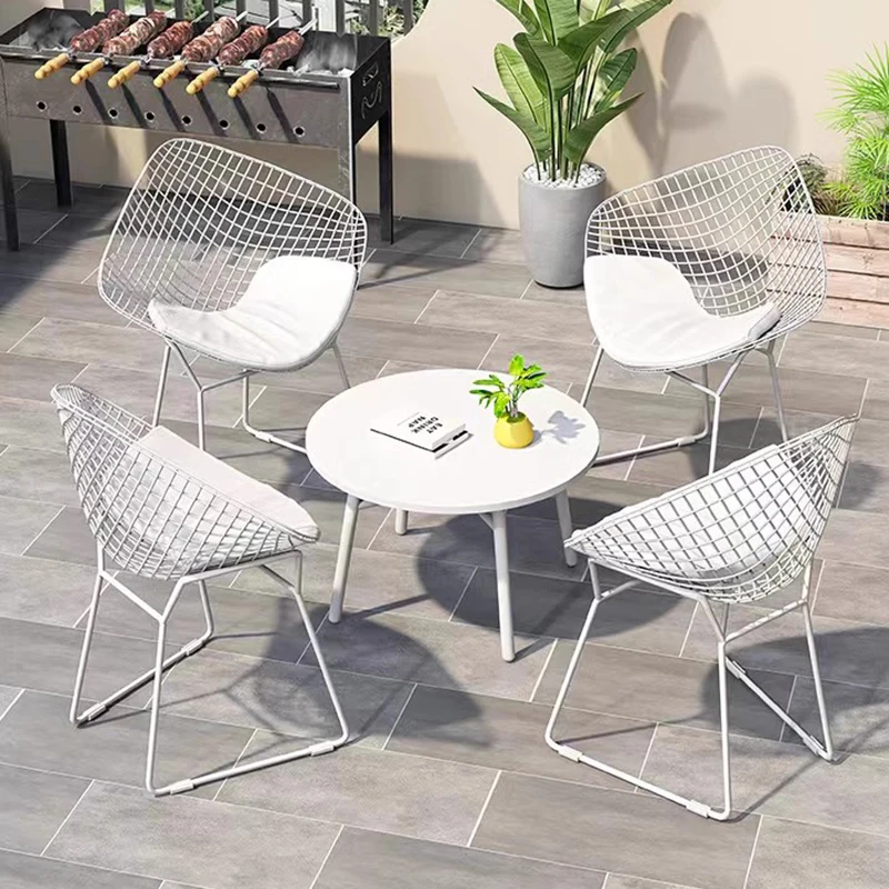 Outdoor Furniture Garden Terrace Set Patio Rocking Iron Chair Inflatable Aluminium Sofa Single Swing Party Chairs Armchairs Lawn