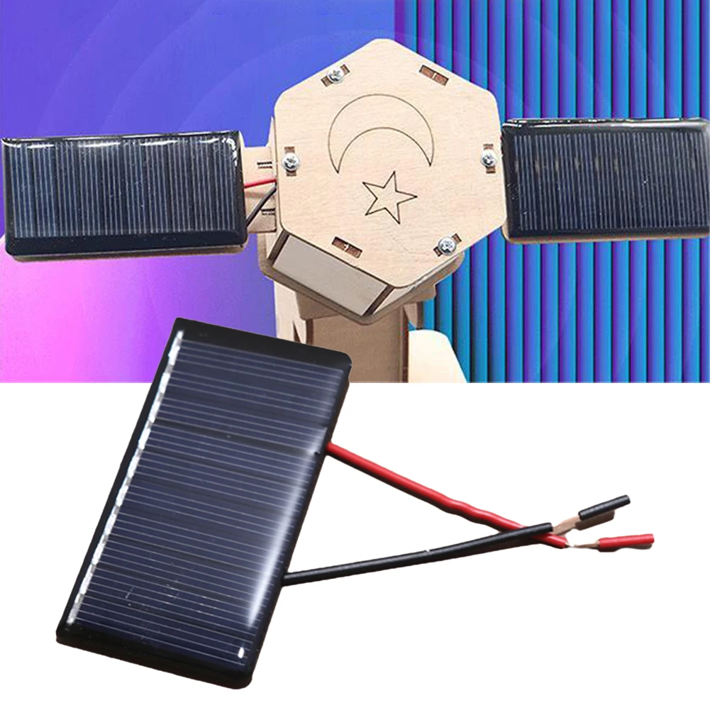 Solar Panel 5V 60mA Portable Mini Solar Cells Droplet Adhesive Board For Science Experiments Electronic Applications 68*36mm