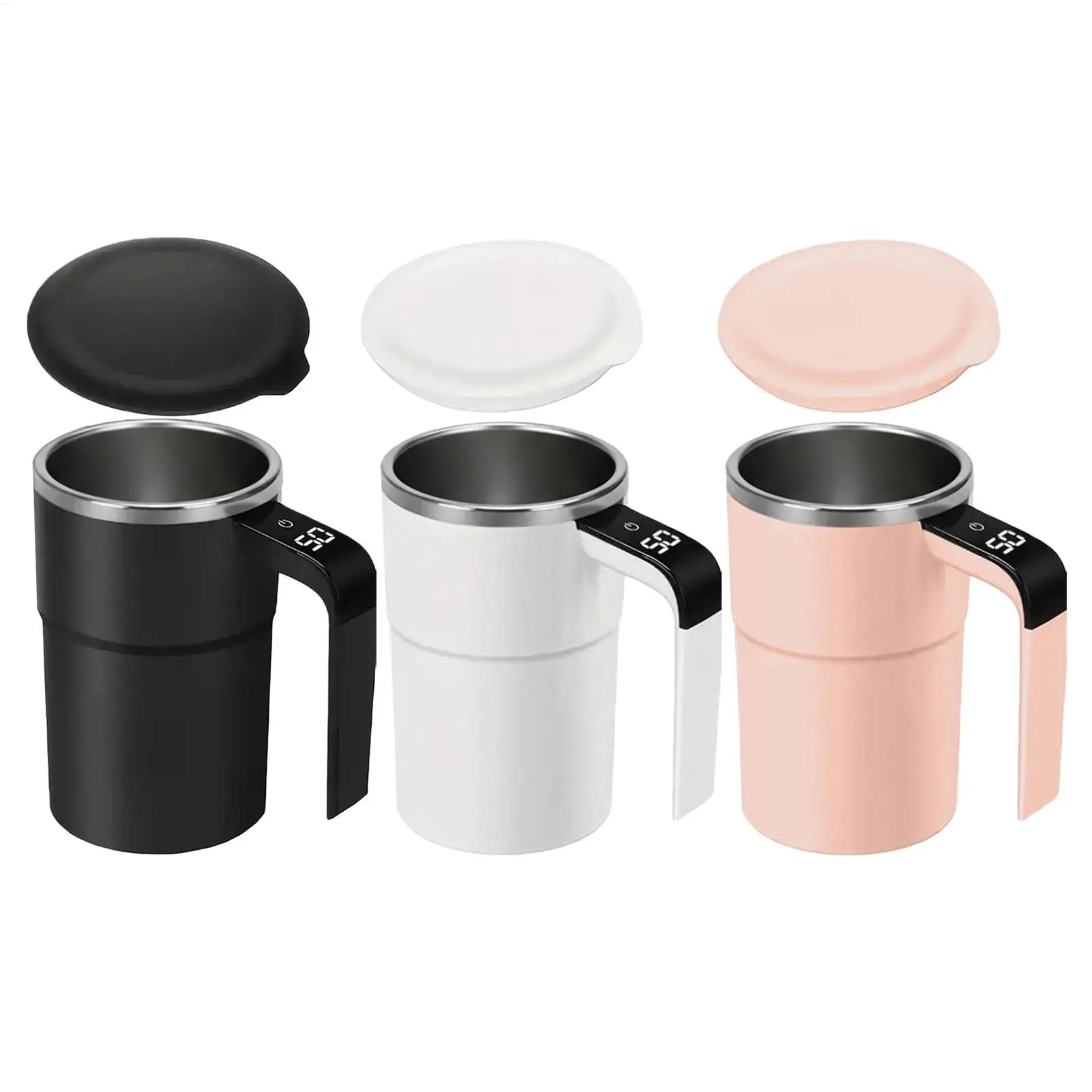 Selbstrührender Becher 380ml Wasser Automatisches Mischen Trinkgefäß Automatischer Kaffeebecher für Frauen Männer Kakao Honig Zuhause Küche Bar