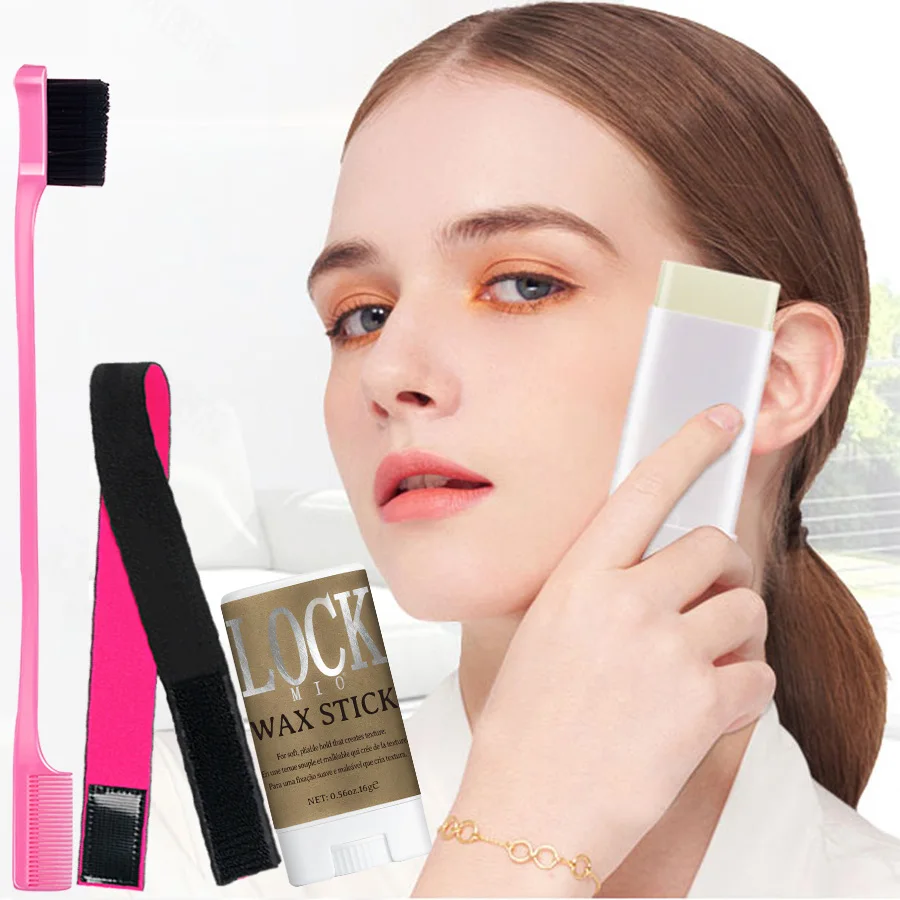 

Артефакт для отделки волос, долговечный восковой карандаш для укладки волос для сломанных волос на спине, натуральный нежирный однотонный помада для женщин и детей