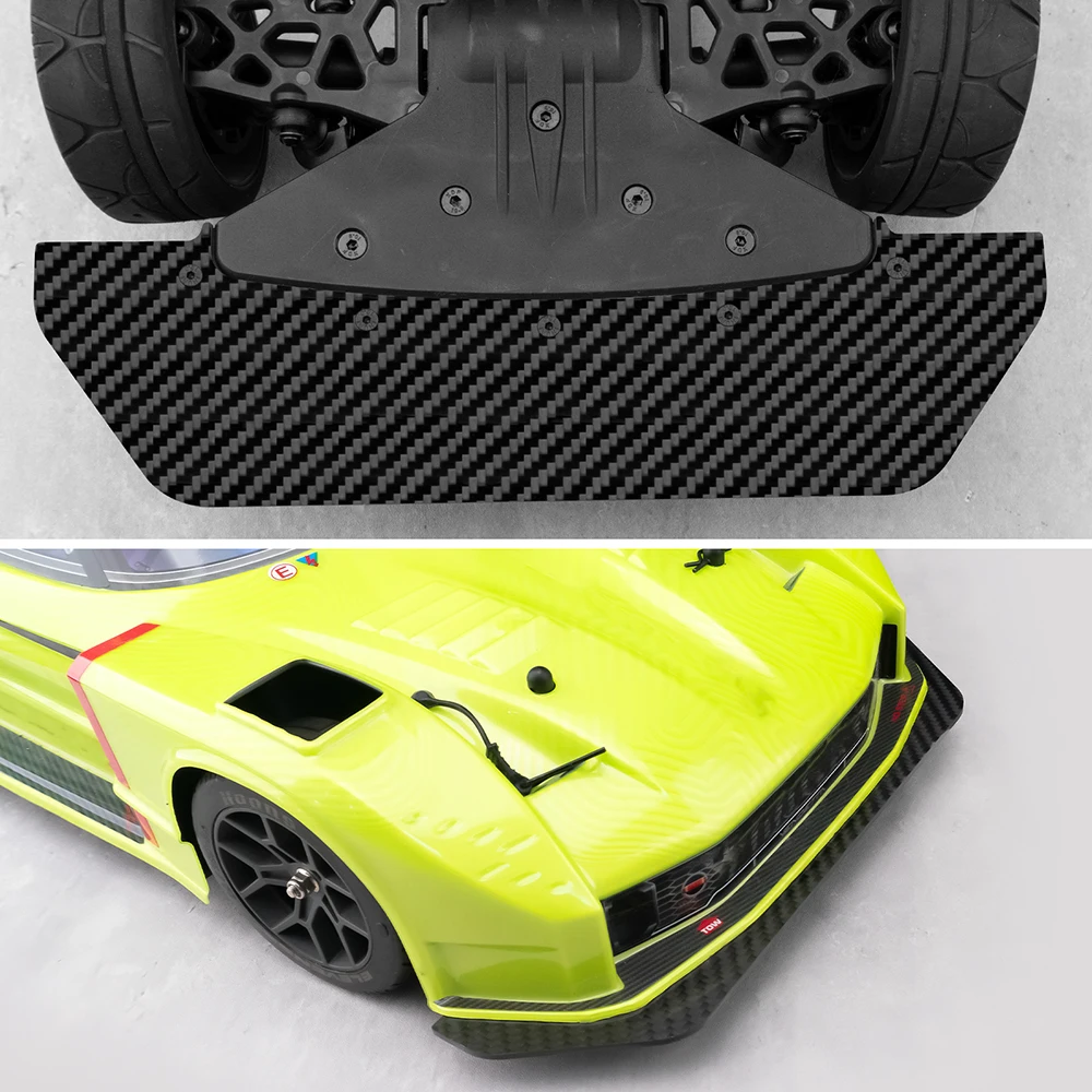 AXSPEED-Juego de protector inferior de placa de deslizamiento de chasis de fibra de carbono para piezas de mejora 1/8 A-RRMA VENDETTA 3S