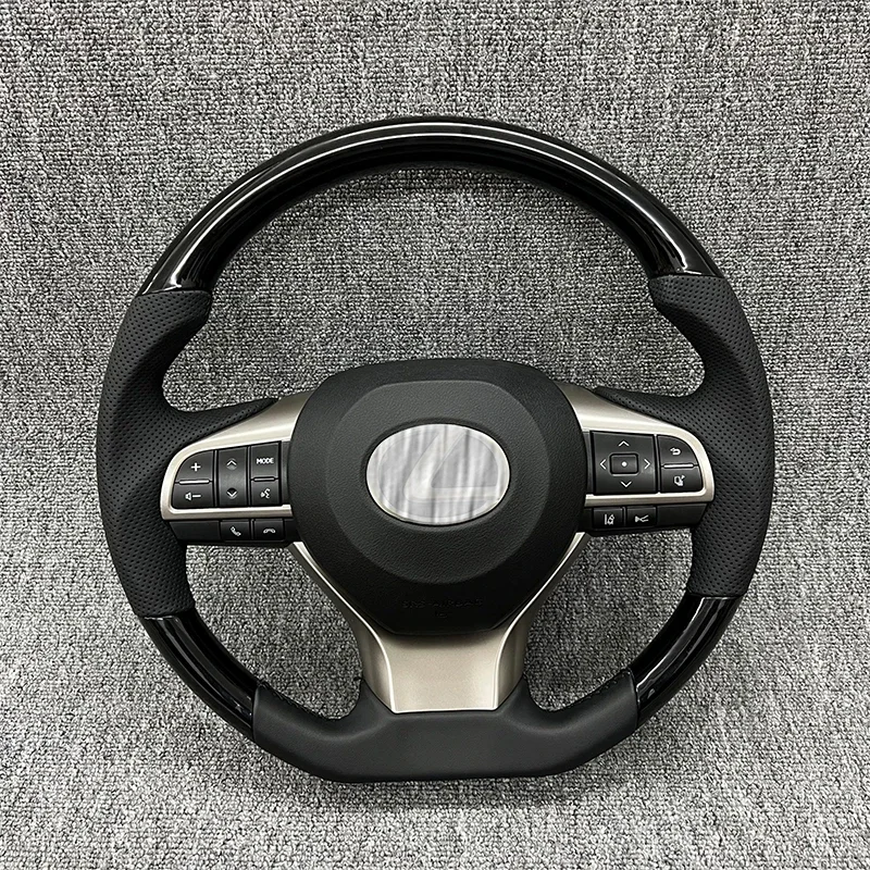 Assembly Modification GS RX LX Style Wooden Steering Wheel  For Toyotas Cars Upgrade Steering Wheel