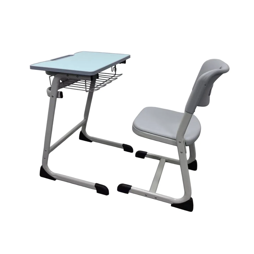 الجملة الأثاث المدرسي مكتب الطالب وكرسي الشركة المصنعة واحدة معدنية مريحة طاولة وكرسي الفصول الدراسية مجموعة #3