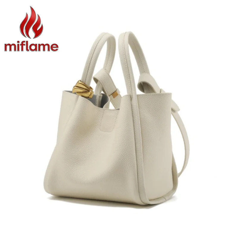 Minimalist Bucket Bag for Women Genuine Cowhide Leather Everyday Soft Slouchy Convertible Crossbody Strap Luxury Handbag