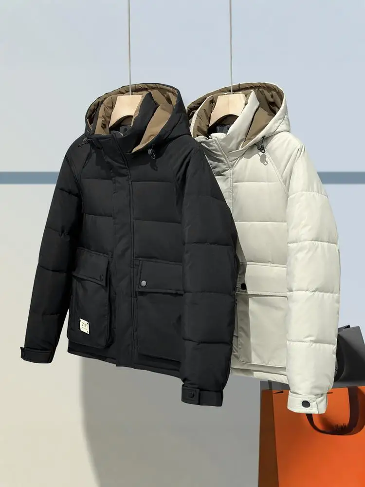 

Мужская пуховая хлопковая шапка Jaet ort Thiened, съемная шапка Harajuku Sle, зимнее теплое пальто, молодежная модная хлопковая верхняя одежда