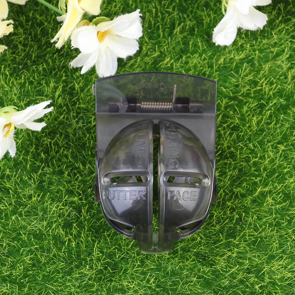 5 قطعة أداة وضع علامات كرة الجولف تصميم مزدوج الجوانب حجم محمول يناسب حقيبة سهلة المحاذاة تحقق لوضع ممارسة التأرجح باللون الأحمر #5