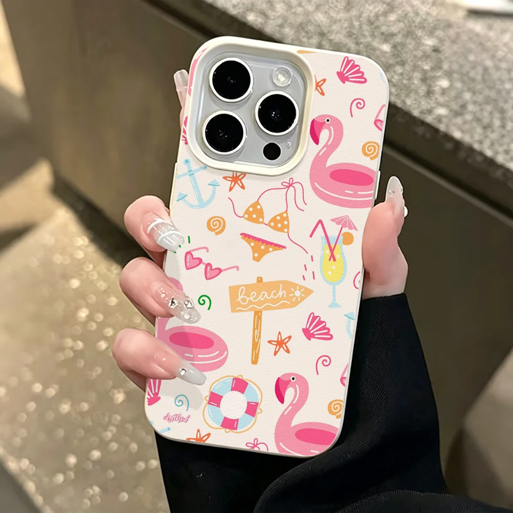 Swan Animal Shockproof Phone Case For 17 Pro Air 16 15 14 13 11 12 Pro Max 14 15 16 Plus X XR XS Silicone Soft TPU 2 in 1 Cover