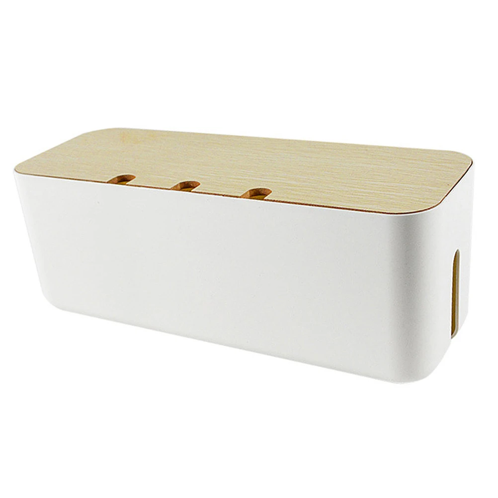 

Power Cord Storage Box Cable Manager Hub Case Large Opening Efficient Heat Dissipation Smooth ABS Rounded Corners Positioning
