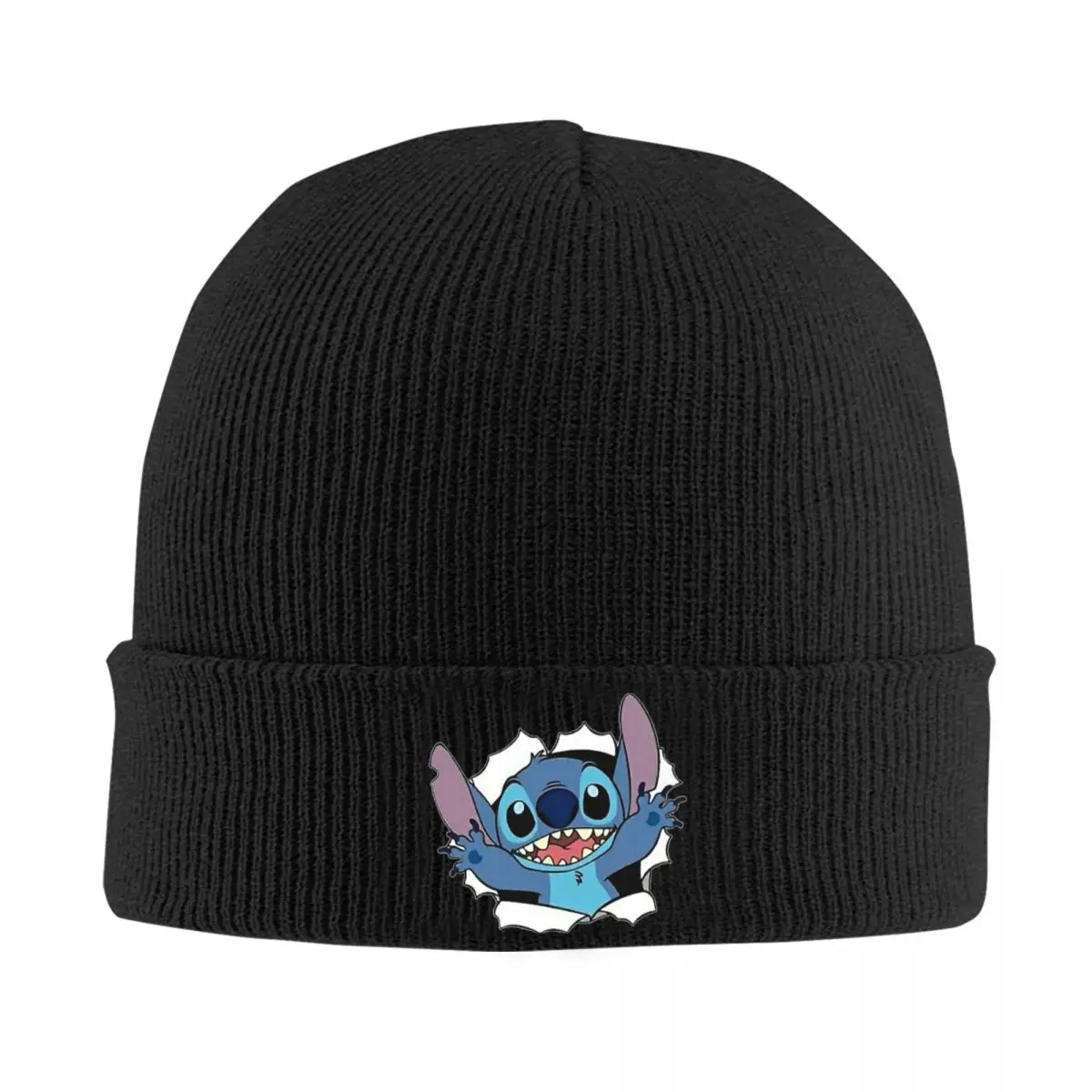 Stitch Beanie Hats ohana Knit Hat Gym Warm Adult Unisex Caps Autumn Custom Y2K Cool Bonnet Hats Gift