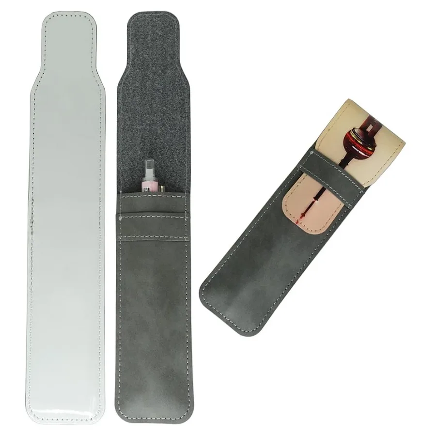

Sublimation Pen Bag Pen Sleeve 3 Pieces Blank Leather + Colored Leather Capacity of -3 pens DIY Process