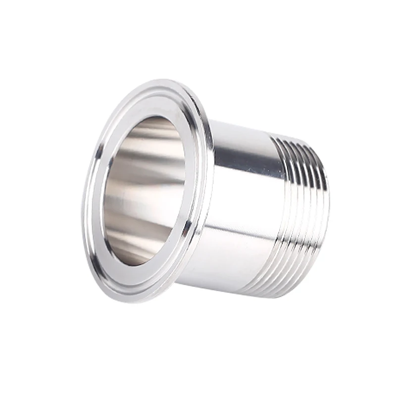 

1/2" 3/4" 1" 2" NPT Male X Ferrule O/D 50.5MM 64MM 77.5MM Tri Clamp 304 Stainless Steel Sanitary Fitting Home Brew Beer