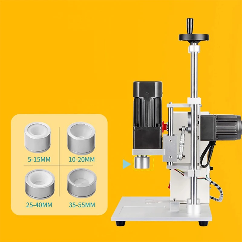 آلة السد الكهربائية الأوتوماتيكية بالكامل على سطح الطاولة، زجاجة زجاجية وزجاجة مياه بلاستيكية، آلة غطاء لولبي، آلة ختم هوائية #4