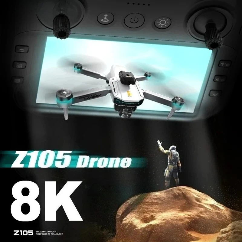 Original Z105 Drone 8K HD Dual Camera 4K Profesional  Electric Adjustable GPS Positioning Avoidance Brushless Quadcopter Toys