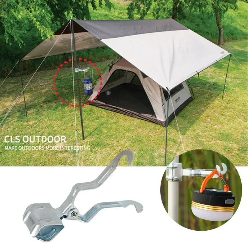 Multifunctional Metal Lamp Clamp, Camping Tent Hanging Hook for Outdoor Use