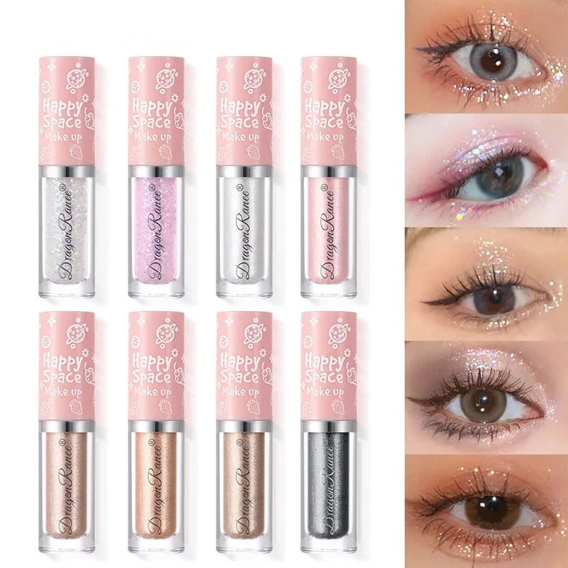 Shiny Diamond Eyeshadow Liquid Glitter Eye Shadow Pearly Shimmer Eyeshadow notevole resa cromatica duratura trucco impermeabile