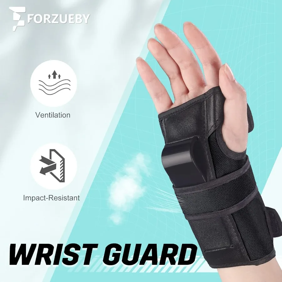 Set Perlengkapan Pelindung 6 in 1 dengan Pelindung Lutut, Pelindung Siku, Pelindung Pergelangan Tangan untuk Dewasa dan Cocok untuk Inline Roller Skating Skateboard