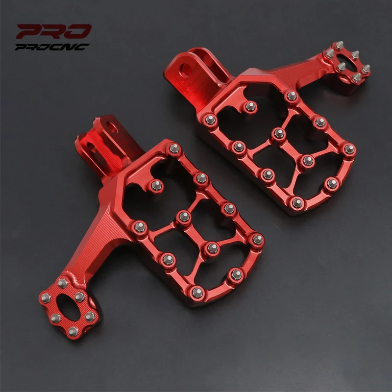 

For HONDA CRF150F CRF230 2003-2019 2018 2017 2016 CNC Dirt Pit Pivot Bike Shark Tooth Foot Pegs Footpegs Footrests Pedals