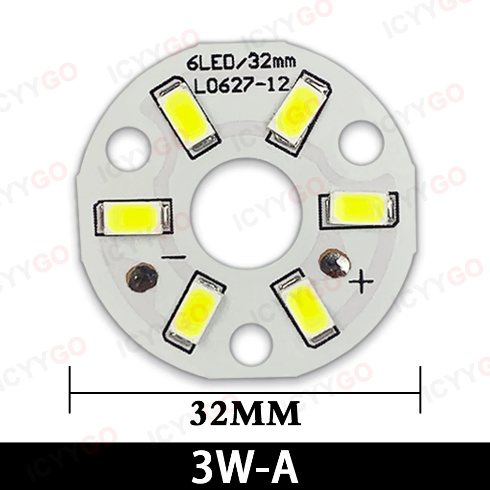 Imagem -05 - Placa de Luz Led de Alto Brilho 2w 3w 5w 7w 9w 12w 15w 20 Mm100 mm Smd 5730 para Lâmpada Faça Você Mesmo Fonte de Luz de Transformação Circular Peça