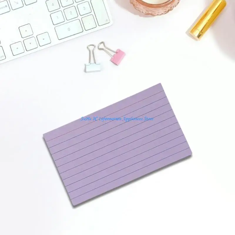 

Colorful Note Paper 3x5Inch Wide Lined Study Card Note Card Pocket Notecards