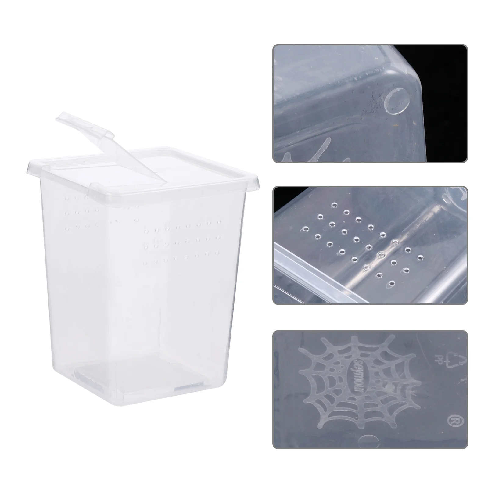 2 PCS Insect Rearing Box The Animal Reptile Feeder Container Supplies Mini Tank Terrarium Habitat Nest Cage Case Creeper House