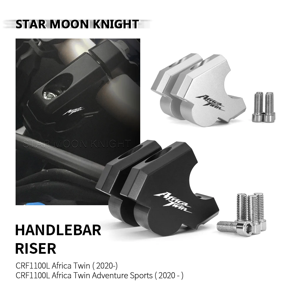 Motorcycle Handlebar Risers For HONDA CRF1100L Africa Twin Adventure Sports CRF 1100 L Handle Bar Riser Clamp Extend Adapter