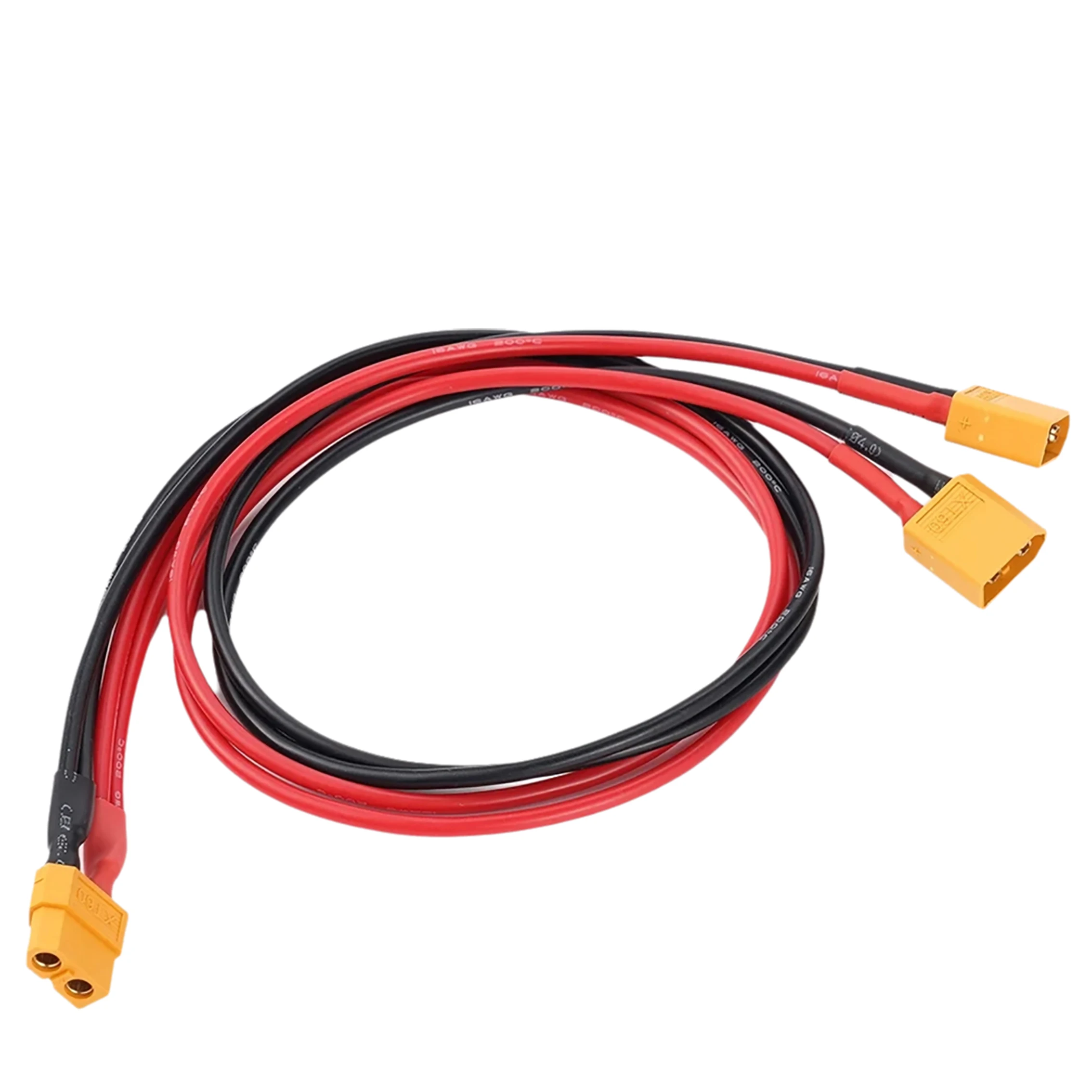 XT60 14AWG Battery Connector Male/Female Cable Dual Extension Y Splitter 3-Way Silicone Wire for Scooter Solar Panels