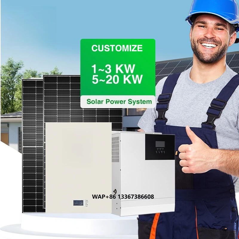 BR SOLAR Complete Solar Panels Power System Kit 5kw On-Grid Solar Energy System for Home Use