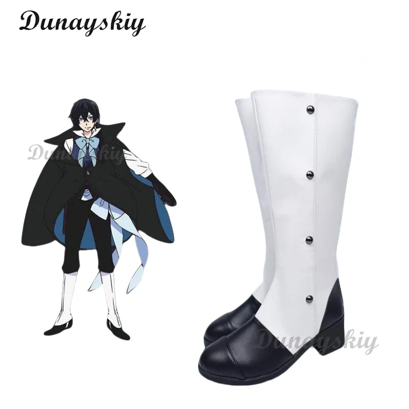 The Case Study of Vanitas Vanitas Anime Cosplay Shoes Boots Vanitas Cosplay Costume Full Set With Earrings Wig Halloween Props image 3