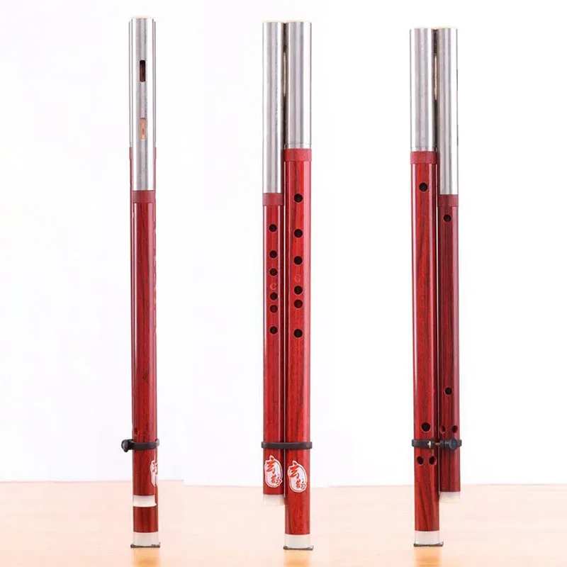 Double Tube Bawu Professional Transverse Blowing Flute Adult Beginners Performance Bawu Portable Resin Wind Flutes Instruments