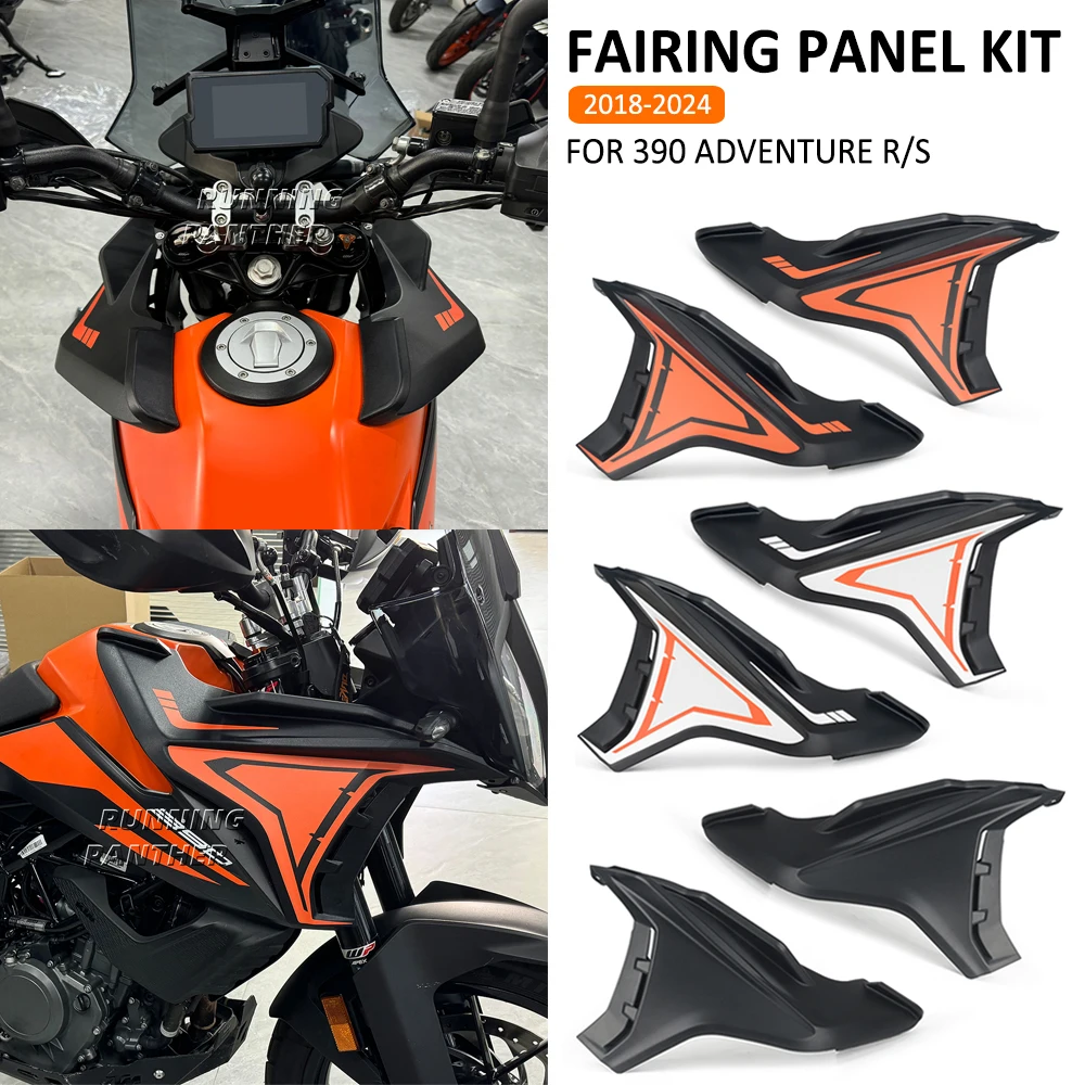 

For 390adv 390 ADV Adventure R S 2018-2024 2023 Motorcycle Fairing Side Panels Kit Wind Deflector Panel Windscreen Plate Cover