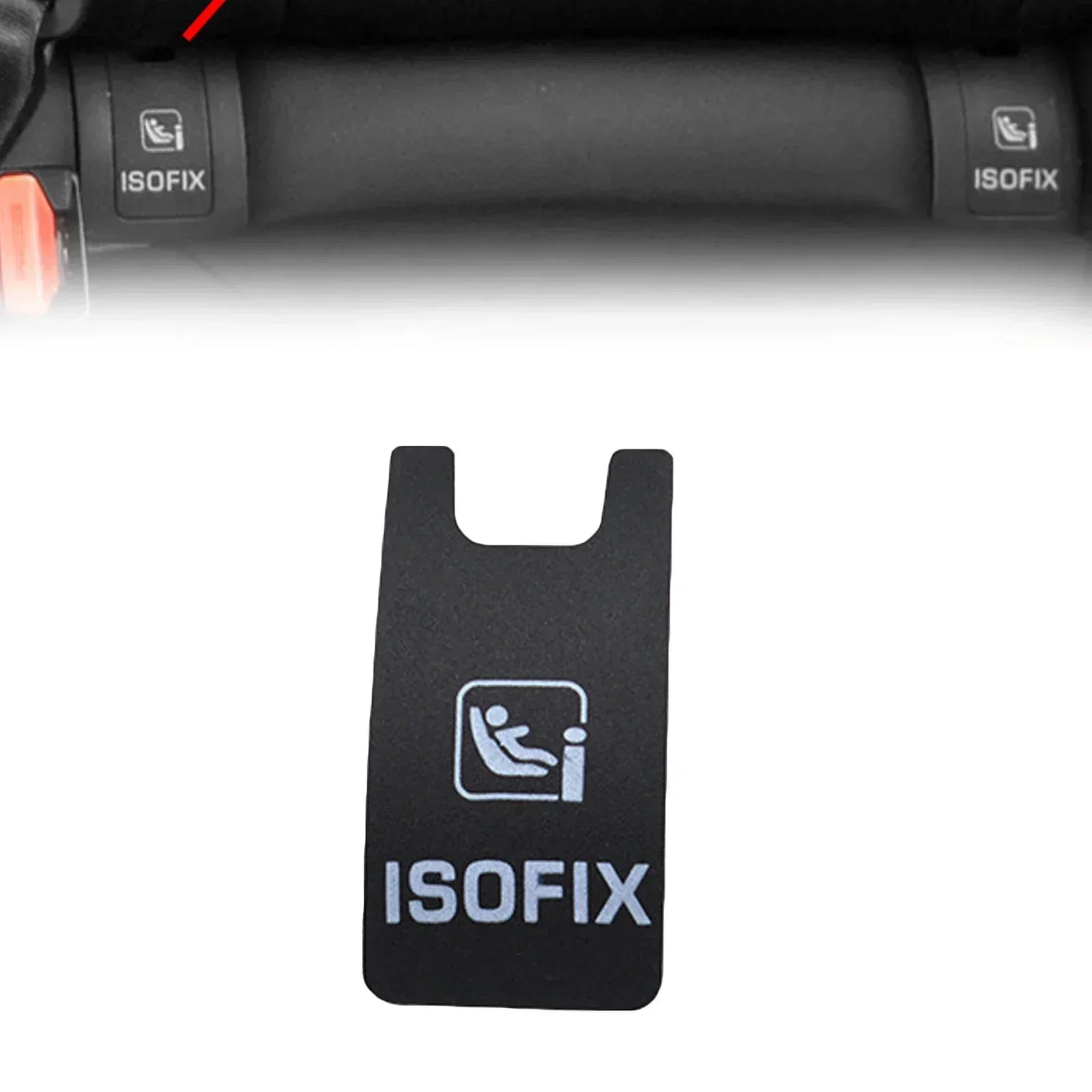 Isofix Rear Seat Buckle Flip Cover Child Seat Safety Belt Cap Fit For Range Rover For Velar For L560 2018 For Jaguar F-Pace 2018