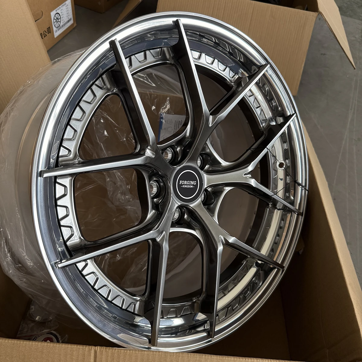 High-End Two-Piece Forged Alloy Car Wheels 19-24 Inches Various Hole Spacings-5*108 5*5*5*130 PCD New Etch 35mm 40mm