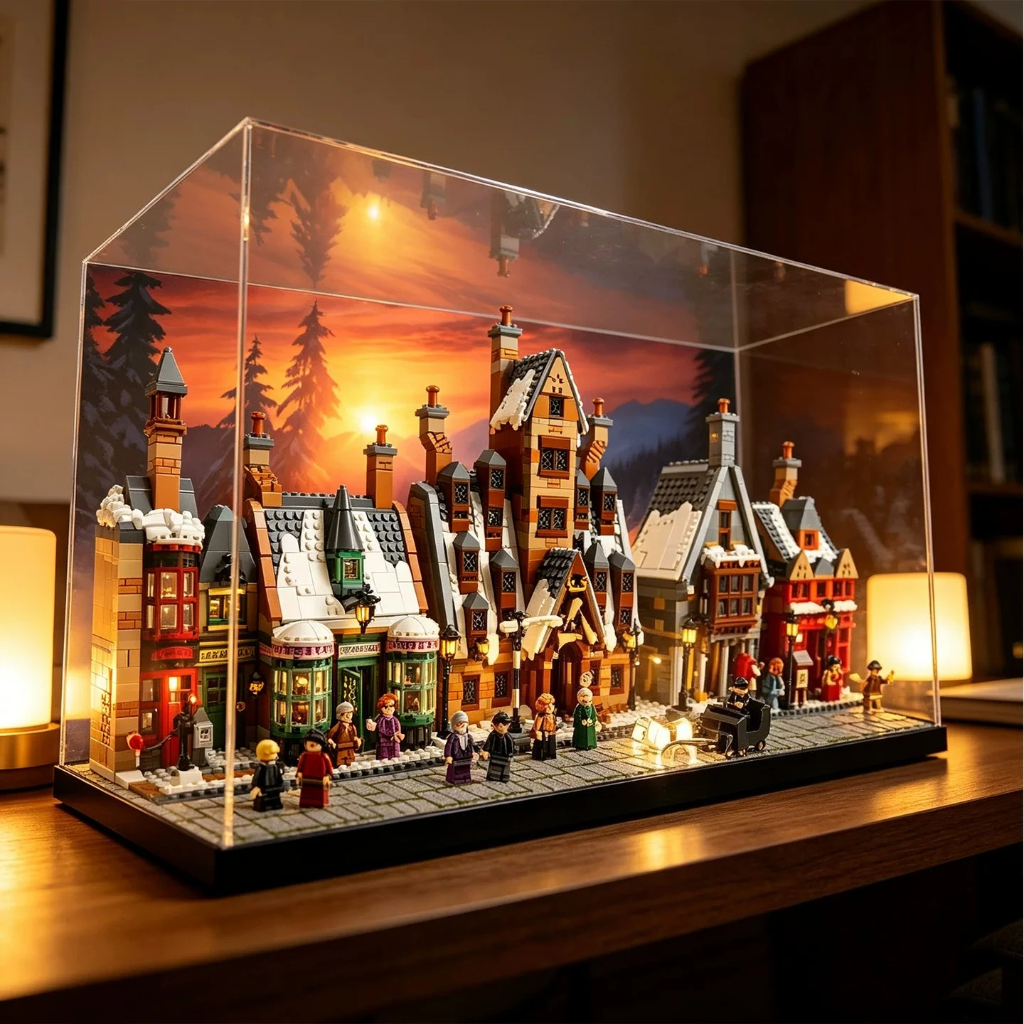 For LEGO 76457 Hogsmeade Village Acrylic Display Case, Crystal Clear Dustproof Storage Box - view 4