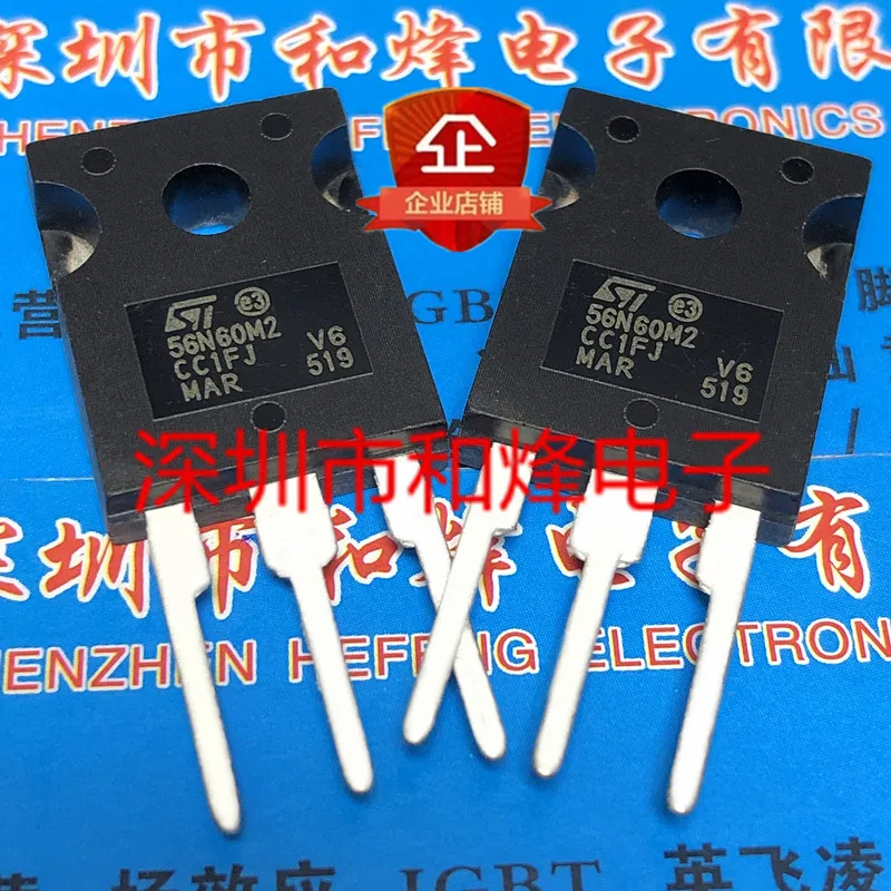 5PCS-10PCS 56N60M2 STW56N60M2 TO-247-3 600V 52A NEW AND ORIGINAL ON STOCK