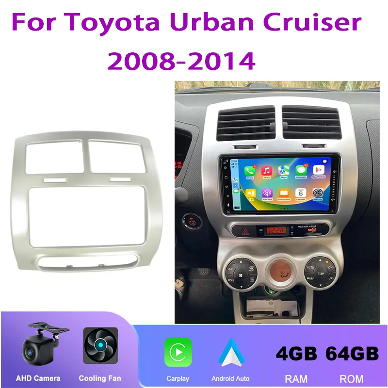 

7" For Toyota Urban Cruiser 2008-2014 Multimedia Player Carplay Android Auto Wireless GPS Navigation Bluetooth 2Din