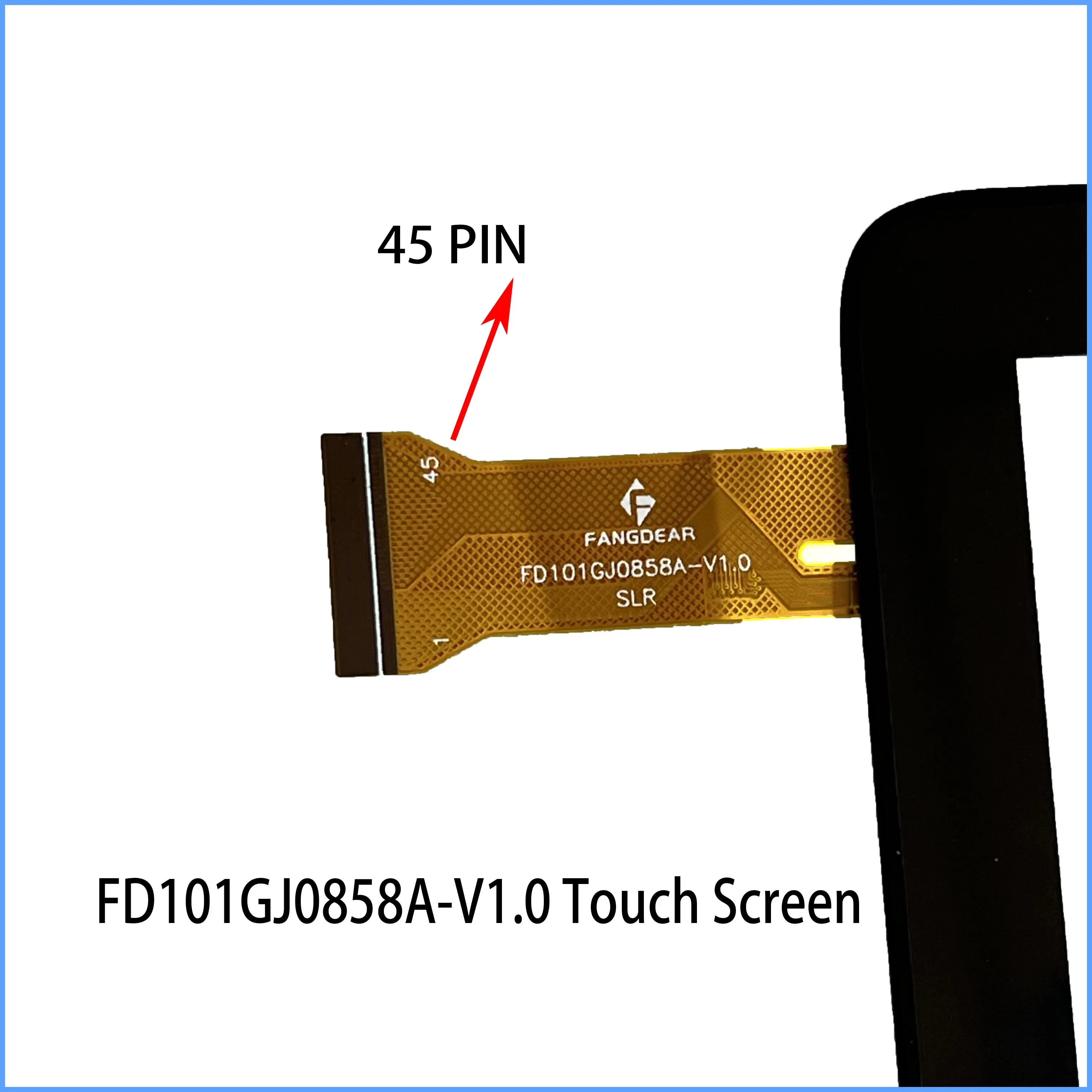 New 10.1 Inch for P/N FD101GJ0858A-V1.0 SLR / A101K02A13 / PX101G39A041 Capacitive Touch Screen Panel Repair Replacement Parts