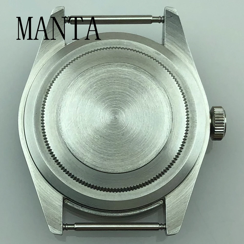 زجاج MANTA-Sapphire لساعة الحركة ، حافظة ، مناسبة لـ NH35 و NH36 ، 39 أجزاء ساعة فضي