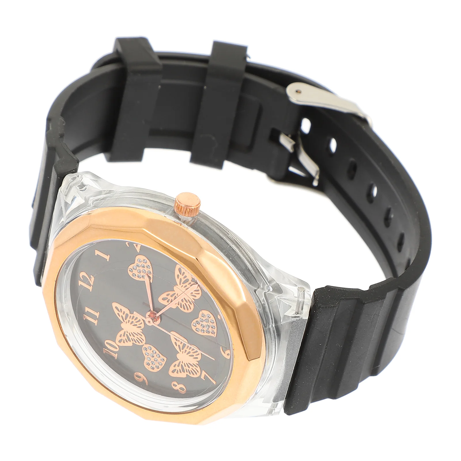 Кварцевые часы для женщин, стильные полые цифровые женские часы, модные женские наручные часы, силиконовые B, подарок