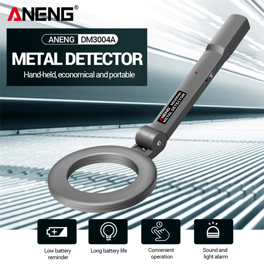 

ANENG DM3004A Metal Detector Hand-held Economical Portable High Sensitivity Intelligently Adjust Objects Distance Tool Finder