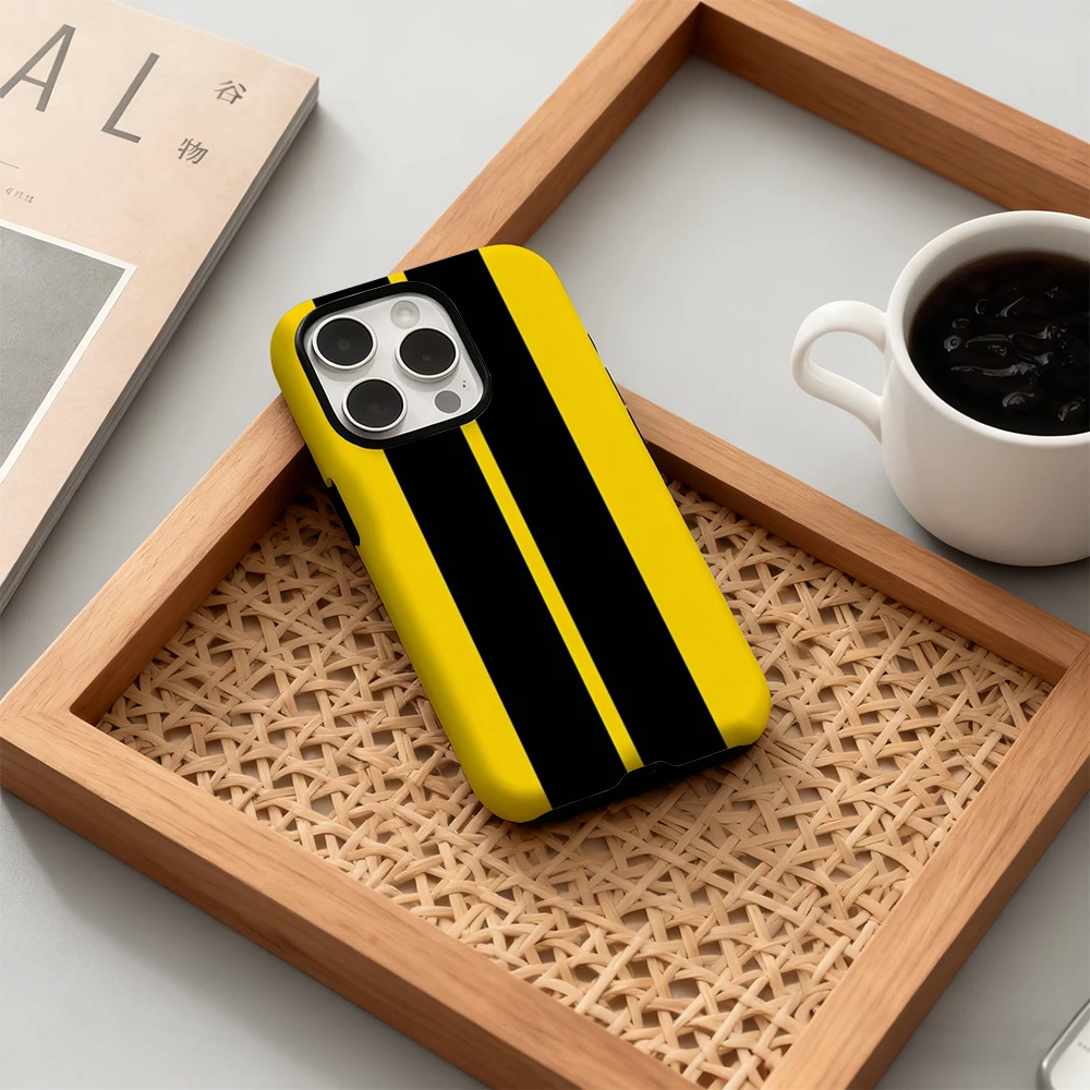Luxury Yellow Black Vertical S - Phone Cases Apple review and price