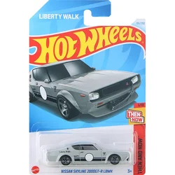 24K Original Hot Wheels Car Nissan Skyline 2000GT-R LBWK Toys for Boys Scale 1/64 Diecast Vehicle Alloy Model Liberty Walk Gift