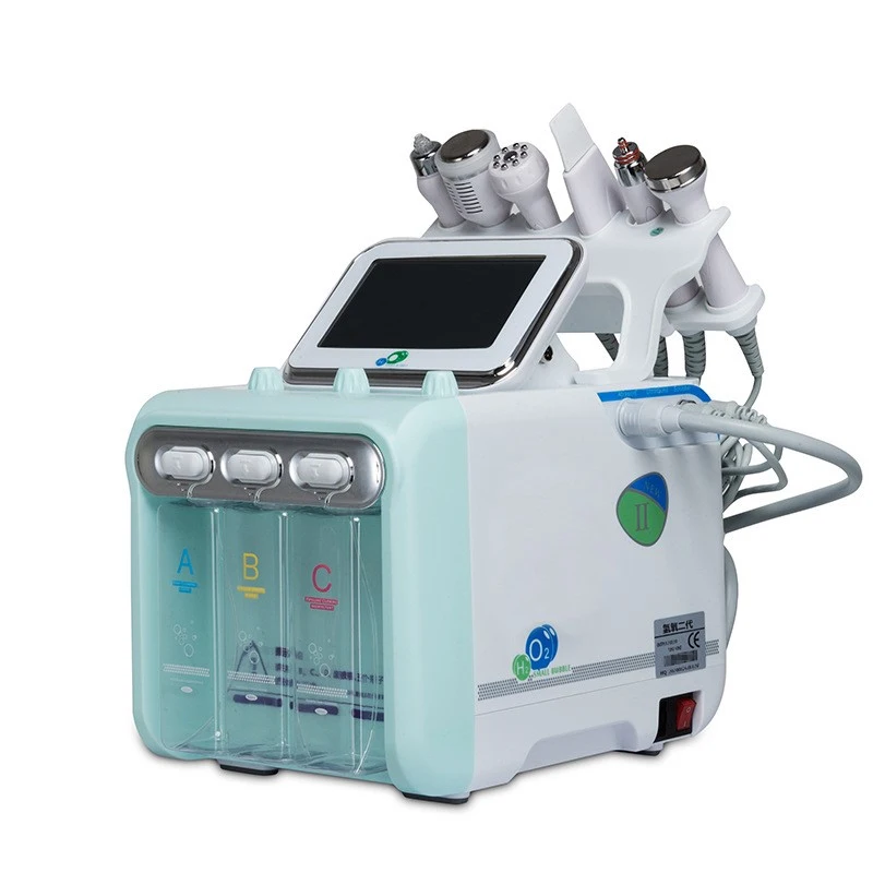 

Innovative 6 in 1 Aqua Peel Hydro Facial Oxygen Jet Machine, Skin Rejuvenation & Dermabrasion RF Skin Scrubber