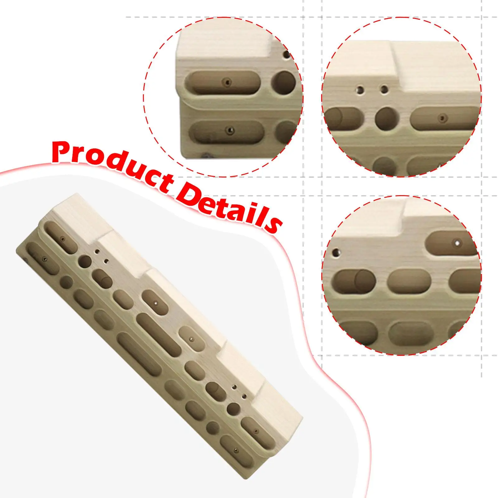 Climb Equipment Boxwood Hang Board Fingerboard Climbing Accessory for Home Wall Mount Climbing Stick Hanger
