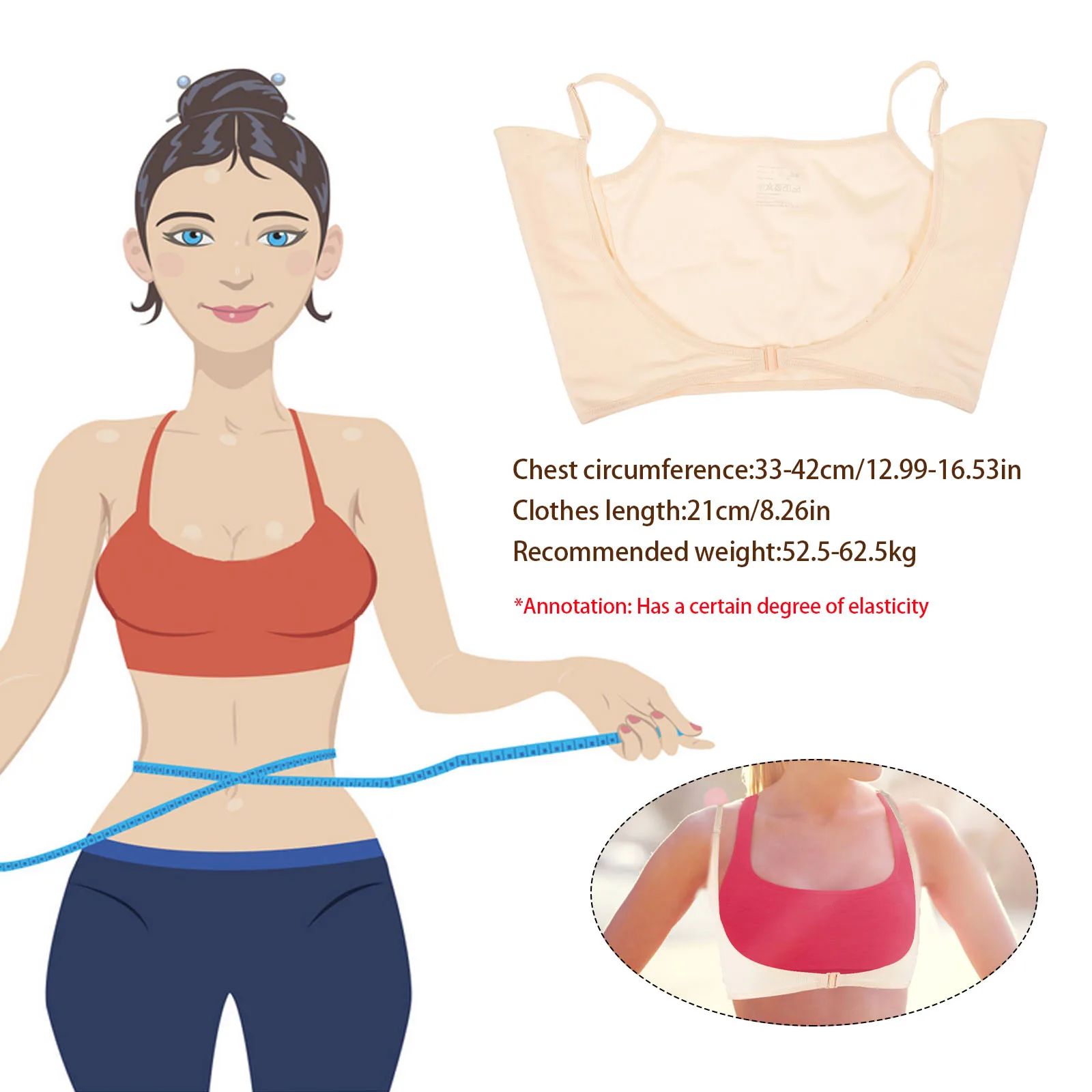 

Proof Undershirt For Woman Thin Washable Underarm Breathable Armpit Sweat Protector Reusable Vest Ladies Summer Sport Sweat