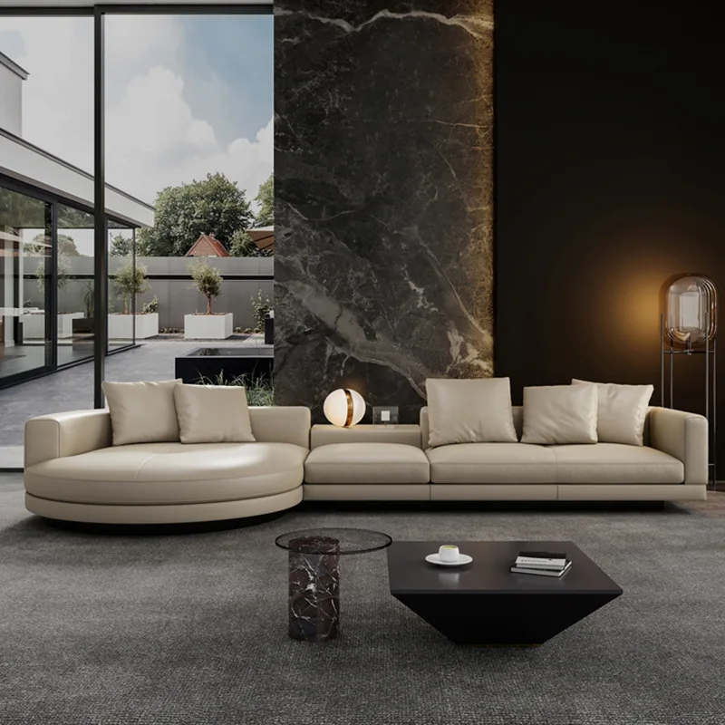 

Custom. Connolly Technology Fabric Sofa Large Apartment U-Shaped Modern Minimalist Living Room Italian Light Luxury St