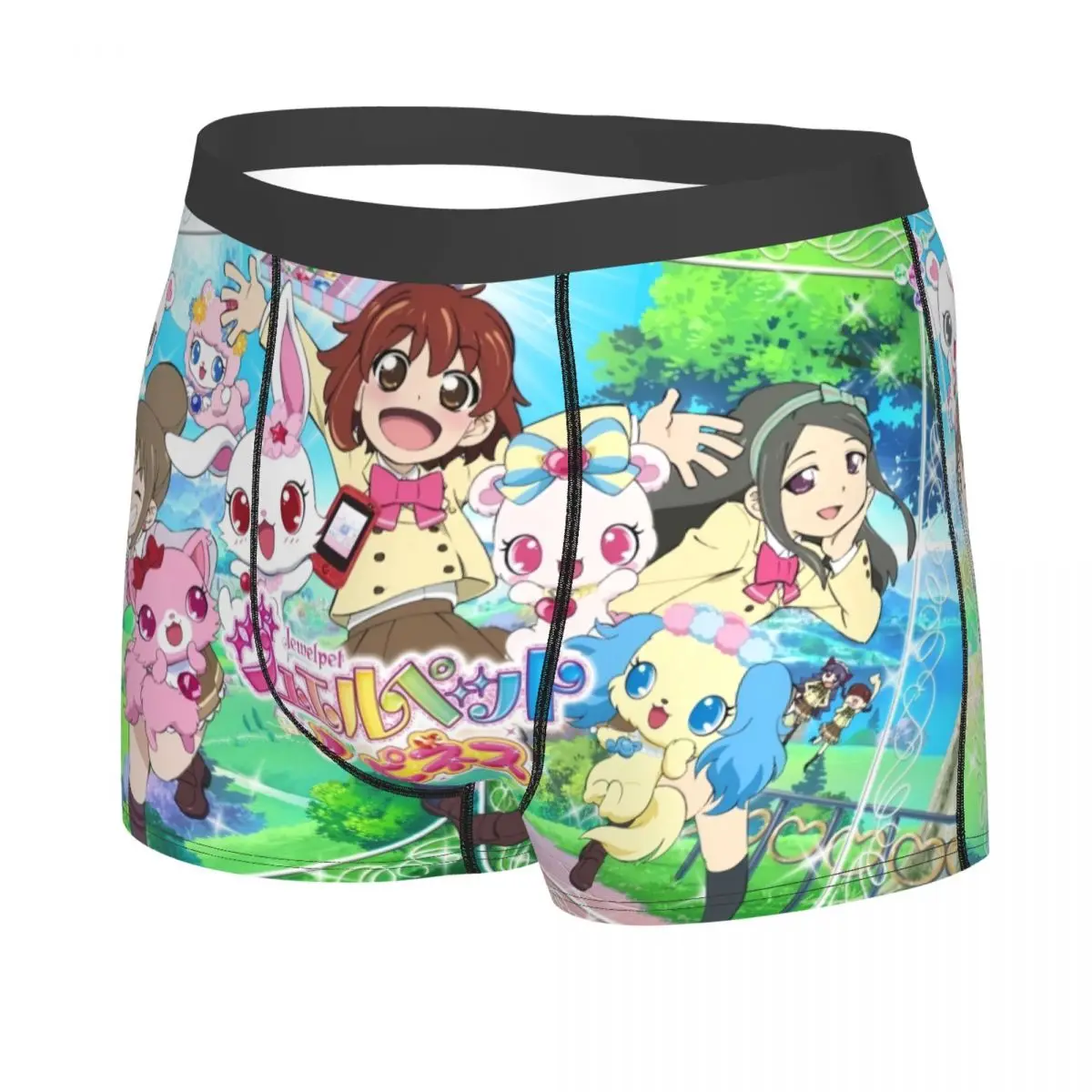 Custom Disney Cartoon Jewelpet Sanrio Japanese Anime Boxers Shorts Men\'s Briefs Underwear Funny Underpants