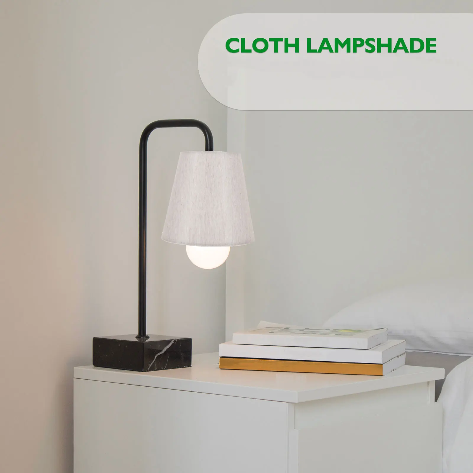 

Fabric Lampshade Elegant Lamp Cover Accessory for Bedroom Living Room Table Lamp Decor Protective Dustproof Warm Atmosphere
