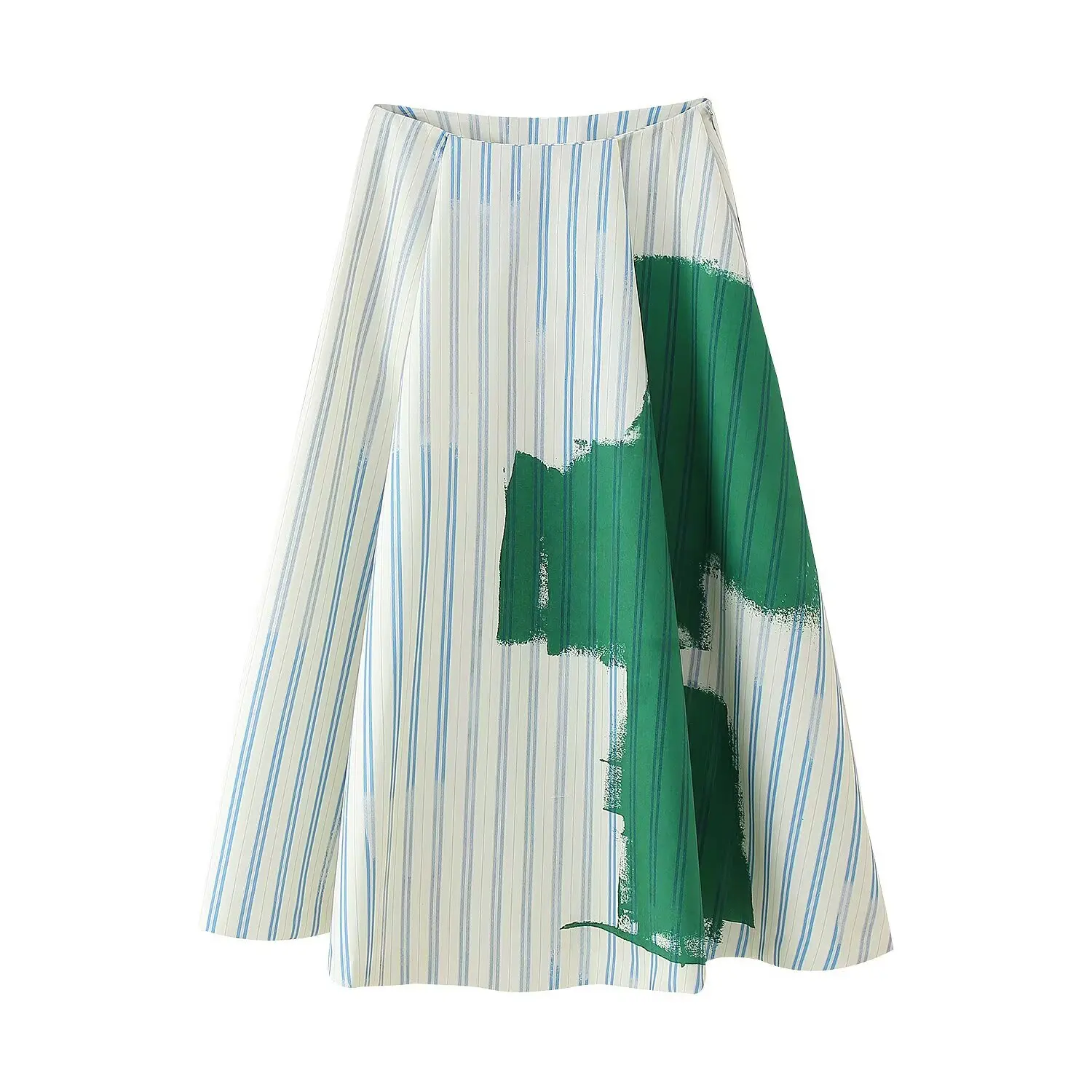 New summer products 2025 women's clothing fashionable temperament European and American style striped print skirt