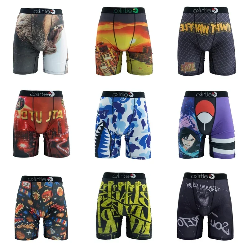 

ETHIKA нижнее белье мужские сексуальные боксеры с принтом дышащие мужские плавки размера плюс S-3XL мужские трусы для плавания мужские трусы хит продаж