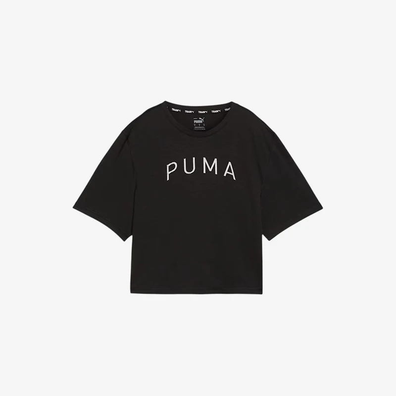 

Оригинальная летняя женская трикотажная дышащая повседневная спортивная футболка Puma свободного кроя с короткими рукавами 525116-01